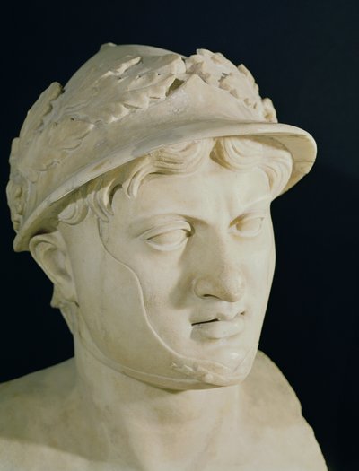 Bust of Pyrrhus (detail) by Roman
